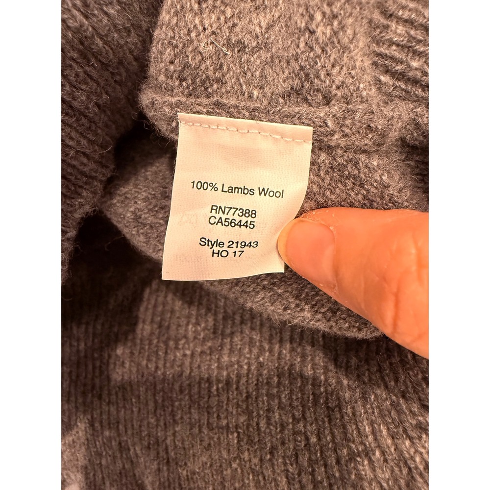 J.Crew Medium Gray 100% Lambswool Shawl Collar Button Sweater 21943 HO17 - Picture 3 of 7